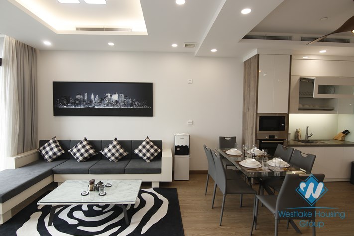 A three-bedroom apartment on the high-rise complex Sun Grand, Thuy Khue